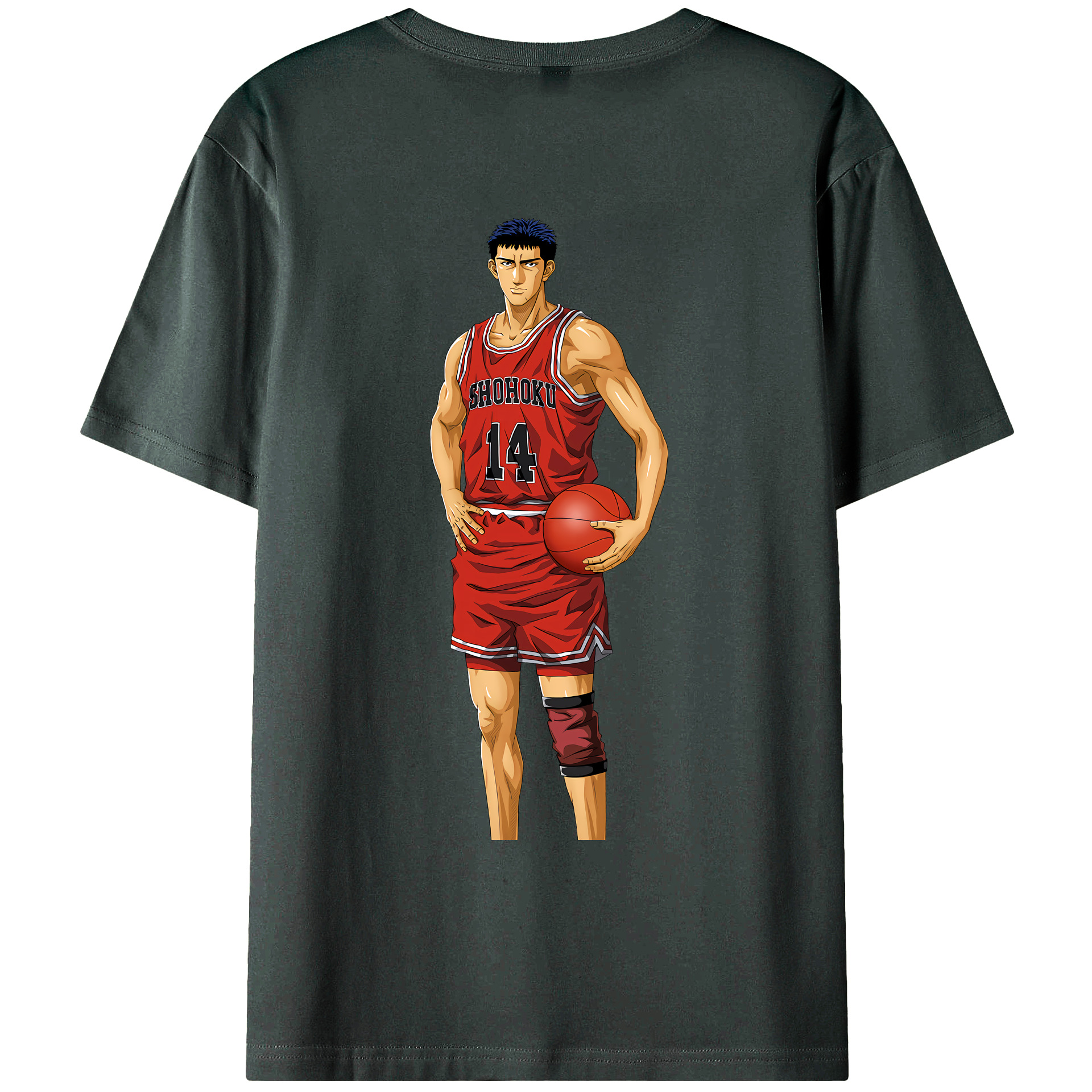 （画像用） SLAM DUNK／スラムダンク 綿100％ メンズ半袖Tシャツ（バックプリント） 通気性